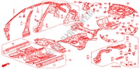 VLOER/BINNEN PANELEN voor Honda ACCORD 2.4 EX 4 deuren 5-traps automatische versnellingsbak 2008