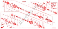 VOOR AANDRIJFAS/HALVE AS(L4) voor Honda ACCORD 2.4 LX 4 deuren 5-versnellings handgeschakelde versnellingsbak 2011