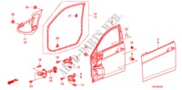 VOOR PORTIER PANELEN voor Honda ACCORD 3.5 EX 4 deuren 5-traps automatische versnellingsbak 2011