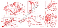 VOOR PORTIER SLOTEN/BUITEN HENDEL voor Honda ACCORD 2.4 EX 4 deuren 5-traps automatische versnellingsbak 2008