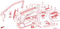 VOOR PORTIER VOERING voor Honda ACCORD 3.5 LX 4 deuren 5-traps automatische versnellingsbak 2011