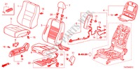 VOOR ZITTING(R.) voor Honda ACCORD 2.4 LX 4 deuren 5-traps automatische versnellingsbak 2011
