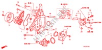 WATERPOMP(L4) voor Honda ACCORD 2.4 LX 4 deuren 5-versnellings handgeschakelde versnellingsbak 2011