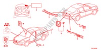EMBLEMEN/WAARSCHUWINGSLABELS voor Honda ACCORD 24LXI  SASO MIRROR 4 deuren 5-traps automatische versnellingsbak 2012