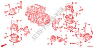 MOTOR BEVESTIGINGEN(V6) voor Honda ACCORD 35EXI 4 deuren 5-traps automatische versnellingsbak 2012