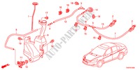 RUITESPROEIER voor Honda ACCORD 35LXI  SASO MIRROR 4 deuren 5-traps automatische versnellingsbak 2012