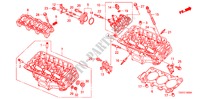 ACHTER CILINDER HOOFD(V6) voor Honda ACCORD V6 EX 2 deuren 5-traps automatische versnellingsbak 2011