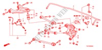 ACHTER ONDER ARM voor Honda ACCORD V6 EX 2 deuren 5-traps automatische versnellingsbak 2011