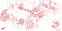 ACHTER REM voor Honda ACCORD V6 EXG 2 deuren 5-traps automatische versnellingsbak 2011