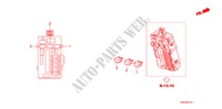 BEDIENINGSEENNEID(CABINE)(2) voor Honda ACCORD V6 EXG 2 deuren 5-traps automatische versnellingsbak 2011