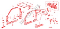 BUITEN PANELEN/ACHTER PANEEL voor Honda ACCORD 2.4 EX 2 deuren 5-traps automatische versnellingsbak 2009