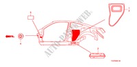 DOORVOERTULLE(ZIJ) voor Honda ACCORD 2.4 EX 2 deuren 5-traps automatische versnellingsbak 2010