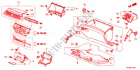 INSTRUMENTEN AFWERKING(PASSAGIERZIJKANT)(NAVY) voor Honda ACCORD V6 EXG 2 deuren 5-traps automatische versnellingsbak 2011