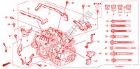 MOTOR BEDRADINGSBUNDEL(V6) voor Honda ACCORD V6 EX 2 deuren 5-traps automatische versnellingsbak 2009