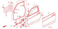 PORTIER PANELEN voor Honda ACCORD V6 EX 2 deuren 5-traps automatische versnellingsbak 2011