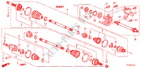 VOOR AANDRIJFAS/HALVE AS(L4) voor Honda ACCORD 2.4 EXG 2 deuren 5-traps automatische versnellingsbak 2008