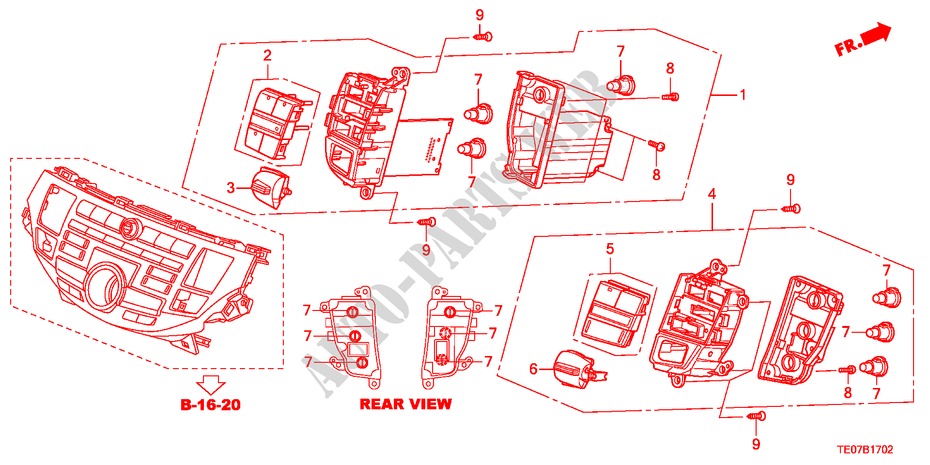 REGELAAR AUTOMATISCHE    AIRCO(2) voor Honda ACCORD V6 EXG 2 deuren 5-traps automatische versnellingsbak 2011
