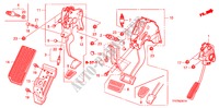 PEDAAL(RH) voor Honda JAZZ 1.4 EXCL TEMP TIRE 5 deuren 5-versnellings handgeschakelde versnellingsbak 2009