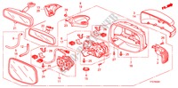 SPIEGEL(AUTOMATISCHE DRAAI) voor Honda JAZZ 1.4 LS 5 deuren 5-versnellings handgeschakelde versnellingsbak 2009