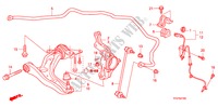 VOOR ONDER ARM voor Honda JAZZ 1.4 LS 5 deuren 5-versnellings handgeschakelde versnellingsbak 2009