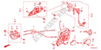 VOORPORTIER SLOT/ BUITEN HENDEL(2) voor Honda JAZZ 1.4 EXCL TEMP TIRE 5 deuren intelligente transmissie IMT 2009