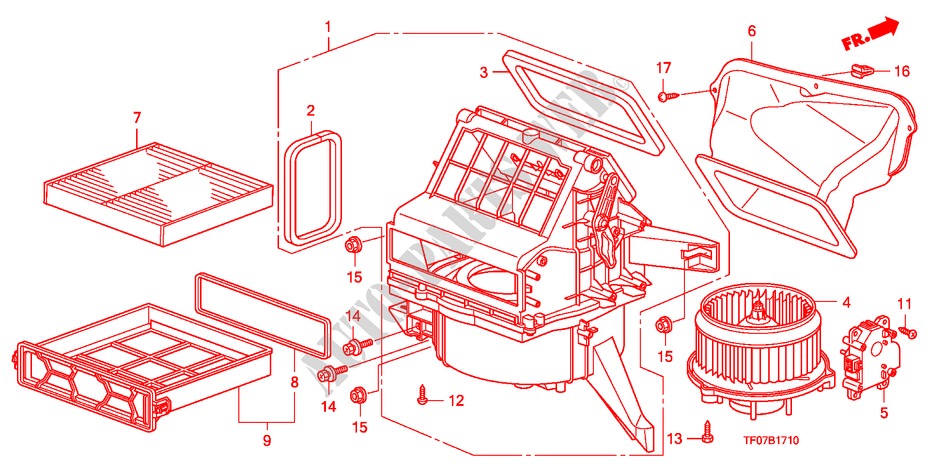 VERWARMING AANJAGER(LH) voor Honda JAZZ 1.4 EXCL 5 deuren 5-versnellings handgeschakelde versnellingsbak 2009