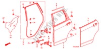 ACHTER PORTIER PANEEL voor Honda JAZZ 1.4 ES 5 deuren 5-versnellings handgeschakelde versnellingsbak 2010
