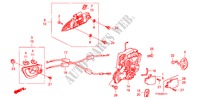 ACHTER PORTIER SLOT/BUITEN HENDEL(2) voor Honda JAZZ 1.3 LX 5 deuren 5-versnellings handgeschakelde versnellingsbak 2010