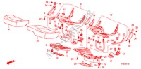 ACHTER ZITTING KUSSEN voor Honda JAZZ 1.2 SE 5 deuren 5-versnellings handgeschakelde versnellingsbak 2010