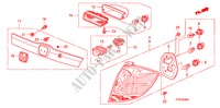 ACHTERLICHT/KENTEKEN LICHT(1) voor Honda JAZZ 1.5 EX 5 deuren 5-traps automatische versnellingsbak 2010