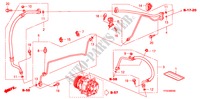 AIRCONDITIONER(SLANGEN/PIJPEN)(LH) voor Honda JAZZ 1.4 LSS  TEMP TIRE 5 deuren 5-versnellings handgeschakelde versnellingsbak 2010