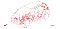 BEDRADINGSBUNDEL(LH)(2) voor Honda JAZZ 1.2 SE   TEMP TIRE 5 deuren 5-versnellings handgeschakelde versnellingsbak 2010