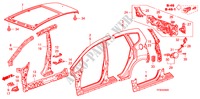 BUITEN PANELEN/ACHTER PANEEL voor Honda JAZZ 1.4 LSS 5 deuren 5-versnellings handgeschakelde versnellingsbak 2010