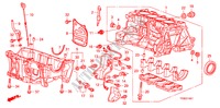 CILINDERBLOK/OLIEPAN(1.5L) voor Honda JAZZ 1.5 EX 5 deuren 5-traps automatische versnellingsbak 2010