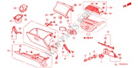 INSTRUMENTEN AFWERKING(PASSAGIERZIJKANT)(RH) voor Honda JAZZ 1.5 LSPO TEMP TIRE 5 deuren 5-traps automatische versnellingsbak 2010