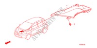 KOELING KANAAL voor Honda JAZZ 1.4 LS   TEMP TIRE 5 deuren 5-versnellings handgeschakelde versnellingsbak 2010
