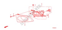 MISTLICHT(1) voor Honda JAZZ 1.4 LS   TEMP TIRE 5 deuren 5-versnellings handgeschakelde versnellingsbak 2010