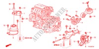 MOTOR BEVESTIGINGEN(AT) voor Honda JAZZ 1.5 EXE 5 deuren 5-traps automatische versnellingsbak 2010