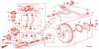 REM HOOFDCILINDER/HOOFDSPANNING(LH)(2) voor Honda JAZZ 1.2 LSE 5 deuren 5-versnellings handgeschakelde versnellingsbak 2010