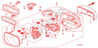 SPIEGEL(AFSTANSBEDIENING) voor Honda JAZZ 1.2 LSRE 5 deuren 5-versnellings handgeschakelde versnellingsbak 2010