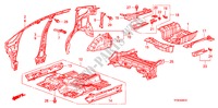 VLOER/BINNEN PANELEN voor Honda JAZZ 1.4 LS   TEMP TIRE 5 deuren 5-versnellings handgeschakelde versnellingsbak 2010