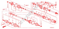 VOOR AANDRIJFAS/HALVE AS(AT) voor Honda JAZZ 1.3 LX 5 deuren 5-traps automatische versnellingsbak 2010