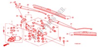 VOOR RUITESPROEIER(RH) voor Honda JAZZ 1.4 EX 5 deuren 5-versnellings handgeschakelde versnellingsbak 2010