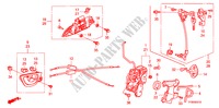 VOORPORTIER SLOT/BUITEN HENDEL(1) voor Honda JAZZ 1.2 SE   TEMP TIRE 5 deuren 5-versnellings handgeschakelde versnellingsbak 2010