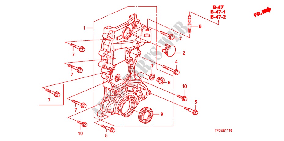 KETTINGKAST voor Honda JAZZ 1.4 ES 5 deuren 5-versnellings handgeschakelde versnellingsbak 2010