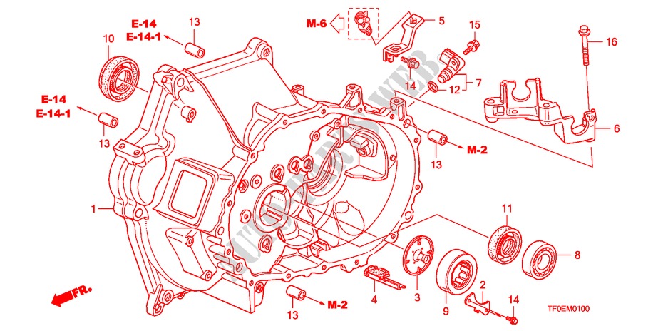 KOPPELINGKAST(MT) voor Honda JAZZ 1.4 ES 5 deuren 5-versnellings handgeschakelde versnellingsbak 2010