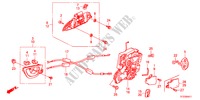 ACHTER PORTIER SLOT/BUITEN HENDEL(2) voor Honda JAZZ 1.4EXHT 5 deuren intelligente transmissie IMT 2011