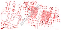 ACHTER ZITTING ACHTER voor Honda JAZZ 1.2LSRE 5 deuren 5-versnellings handgeschakelde versnellingsbak 2011