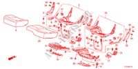ACHTER ZITTING KUSSEN voor Honda JAZZ 1.4LSSH 5 deuren 5-versnellings handgeschakelde versnellingsbak 2011