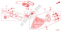 ACHTERLICHT/KENTEKEN LICHT(2) voor Honda JAZZ 1.4LSSH 5 deuren 5-versnellings handgeschakelde versnellingsbak 2011